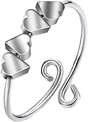 Esküvő & Eljegyzési Gyűrűk Nők Szerelmes Szív Forgatható Dekompressziós Gyűrű Egyszerű Divat Ékszerek Népszerű