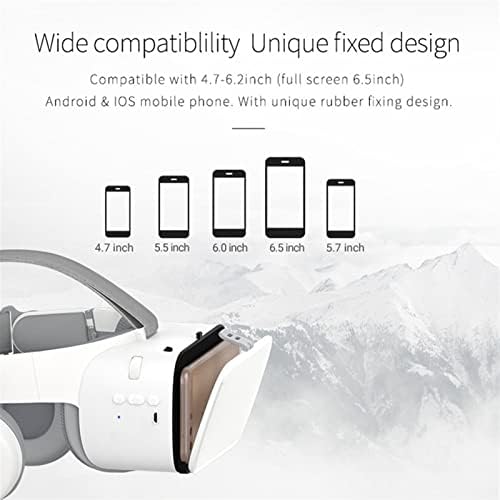 NUOPAIPLUS VR Headset, 3D-s VR Szemüveggel Virtuális Valóság Vezeték nélküli Bluetooth-VR Headset Sisak Okostelefon 4.7-6.2