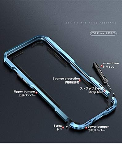 HENGHUI iPhone 14 Pro Max Alumínium Lökhárítók, Lökhárító Esetben Fém Keret Lökhárító Fedezze Sokk Elnyelő Slim Cool Design