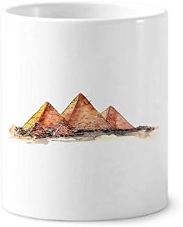 Egyiptomi Piramis Gázai Fogkefe tolltartó Bögre, Kerámia Állni ceruzatartó