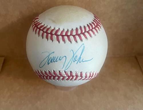 Tommy John Yankees Aláírt Vintage A. l. Baseball Szövetség Ai62707 - Dedikált Baseball