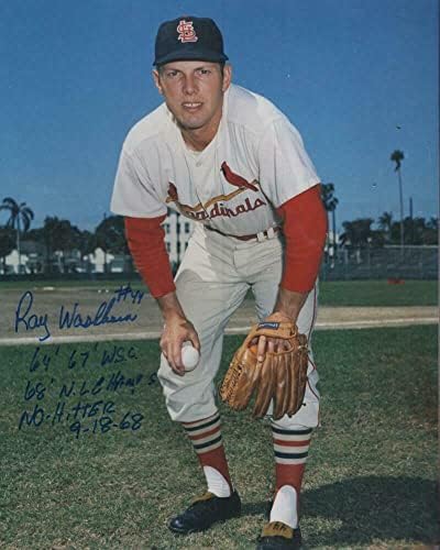 Ray Washburn Statisztikák St. Louis Cardinals Dedikált 8x10 Fotó W/Coa - Dedikált MLB Fotók