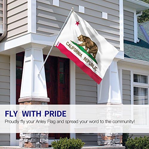 Anley Repülni Szellő 3x5 Méteres Kaliforniai Állami Zászló - Élénk Színű, a Fade bizonyíték - Vászon Fejléc, Dupla Varrott