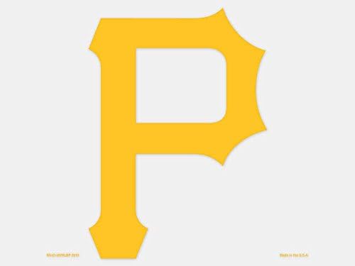 WinCraft MLB Pittsburgh Pirates 93912010 Tökéletes Vágás Színes Matrica, 4 x 4, Fekete