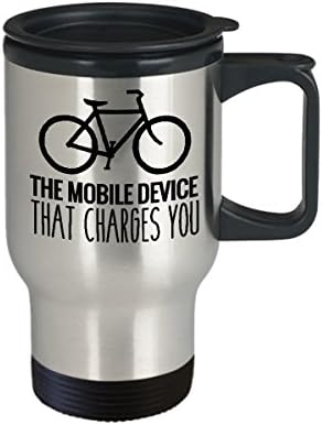 Mountain Bike Utazási Bögre Vicces Rozsdamentes Acél Kerékpározás 14 oz Pohár Kávé vagy Tea