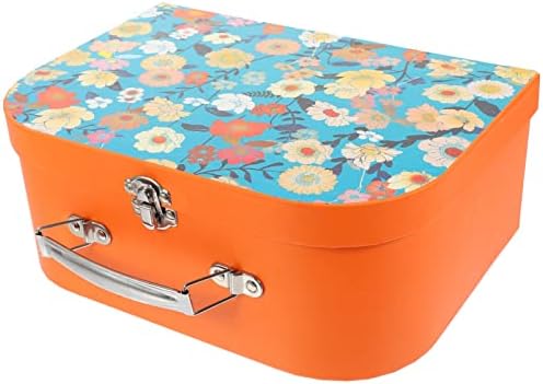 Alipis Karton Bőrönd Virágos Tároló Doboz Mini Csomagokat Dekoratív Dobozok, a Kis Játék Szervező Karton Doboz, Bőrönd, a